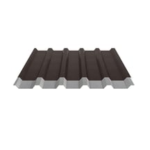 Trapezblech 35/207 | Dach | Anti-Tropf 2400 g/m² | Stahl 0,50 mm | 35 µm Mattpolyester | 32 - Dunkelbraun #5
