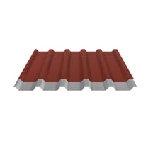 Trapezblech 35/207 | Dach | Anti-Tropf 700 g/m² | Stahl 0,50 mm | 35 µm Mattpolyester | 29 - Rot #5