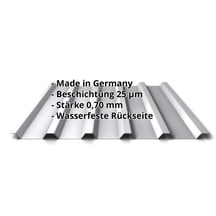 Trapezblech 35/207 | Dach | Aluminium 0,70 mm | 25 µm Polyester | 9006 - Weißaluminium #2