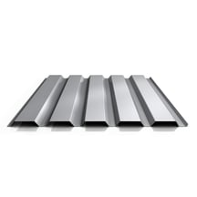Trapezblech 35/207 | Wand | Aktionsblech | Stahl 0,75 mm | 25 µm Polyester | 9006 - Weißaluminium #1
