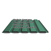 Trapezblech 35/207 | Wand | Aluminium 0,70 mm | 25 µm Polyester | 6005 - Moosgrün #2