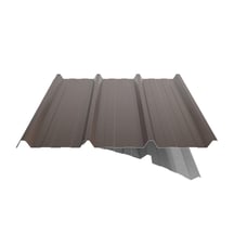 Trapezblech 45/333 | Dach | Anti-Tropf 2400 g/m² | Stahl 0,75 mm | 25 µm Polyester | 8011 - Nussbraun #6