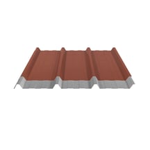 Trapezblech 45/333 | Dach | Anti-Tropf 2400 g/m² | Stahl 0,50 mm | 35 µm Mattpolyester | 75 - Ziegelrot #5
