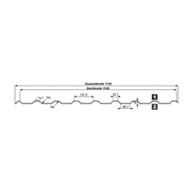 Trapezblech T18DR | Dach | Stahl 0,50 mm | 25 µm Polyester | 9010 - Reinweiß #5