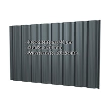 Trapezblech T18DR | Wand | Aluminium 0,70 mm | 25 µm Polyester | 7016 - Anthrazitgrau #2