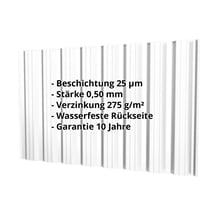 Trapezblech T18DR | Wand | Stahl 0,50 mm | 25 µm Polyester | 7035 - Lichtgrau #2