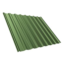 Trapezblech T20M | Dach | Anti-Tropf 700 g/m² | Stahl 0,75 mm | 25 µm Polyester | 6011 - Resedagrün #1