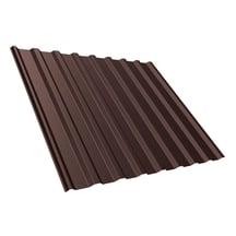 Trapezblech T20M | Dach | Stahl 0,50 mm | 35 µm Mattpolyester | 8017 - Schokoladenbraun #1