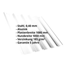 Trapezblech T35DR | Dach | Stahl 0,40 mm | Aluzink | Silbergrau #2