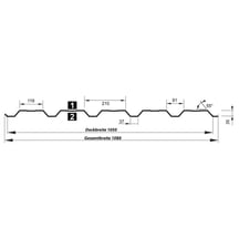 Trapezblech T35DR | Wand | Aluminium 0,70 mm | 25 µm Polyester | 7016 - Anthrazitgrau #5