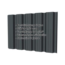 Trapezblech T35DR | Wand | Stahl 0,50 mm | 50 µm PURMAT® | 7016 - Anthrazitgrau #2