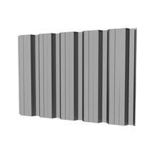 Trapezblech T35DR | Wand | Stahl 0,75 mm | 25 µm Polyester | 9006 - Weißaluminium #1