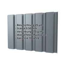 Trapezblech T35M | Wand | Stahl 0,50 mm | 25 µm Polyester | 7000 - Fehgrau #2