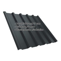 Trapezblech T35MD | Dach | Aluminium 0,70 mm | 25 µm Polyester | 7016 - Anthrazitgrau #2