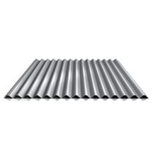 Wellblech 18/1064 | Dach | Aktionsblech | Stahl 0,75 mm | 25 µm Polyester | 9006 - Weißaluminium #1