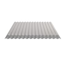 Wellblech 18/1064 | Dach | Anti-Tropf 1000 g/m² | Aktionsblech | Stahl 0,75 mm | 25 µm Polyester | 9006 - Weißaluminium #5