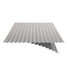 Wellblech 18/1064 | Dach | Anti-Tropf 1000 g/m² | Aktionsblech | Stahl 0,75 mm | 25 µm Polyester | 9006 - Weißaluminium #6