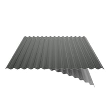 Wellblech 18/1064 | Dach | Anti-Tropf 1000 g/m² | Sonderposten | Stahl 0,40 mm | 25 µm Polyester | 6020 - Chromoxidgrün #6