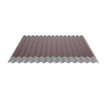 Wellblech 18/1064 | Dach | Anti-Tropf 1000 g/m² | Stahl 0,50 mm | 25 µm Polyester | 3005 - Weinrot #4