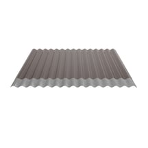 Wellblech 18/1064 | Dach | Anti-Tropf 1000 g/m² | Stahl 0,50 mm | 25 µm Polyester | 8011 - Nussbraun #4