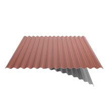 Wellblech 18/1064 | Dach | Anti-Tropf 1000 g/m² | Stahl 0,50 mm | 25 µm Polyester | 8004 - Kupferbraun #5