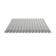 Wellblech 18/1064 | Dach | Anti-Tropf 1000 g/m² | Stahl 0,50 mm | 25 µm Polyester | 9006 - Weißaluminium #5