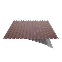 Wellblech 18/1064 | Dach | Anti-Tropf 1000 g/m² Stahl 0,75 mm | 25 µm Polyester | 8012 - Rotbraun Wellblech 18/1064 | Dach | Anti-Tropf 1000 g/m² | Stahl 0,75 mm | 25 µm Polyester | 8012 - Rotbraun #6