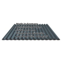 Wellblech 18/1064 | Dach | Anti-Tropf 1000 g/m² | Aluminium 0,70 mm | 25 µm Polyester | 7016 - Anthrazitgrau #2