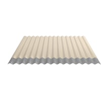 Wellblech 18/1064 | Dach | Anti-Tropf 2400 g/m² | Stahl 0,63 mm | 25 µm Polyester | 1015 - Hellelfenbein #4