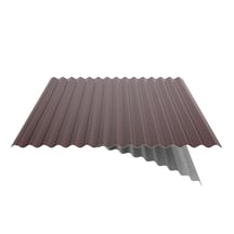Wellblech 18/1064 | Dach | Anti-Tropf 700 g/m² | Stahl 0,50 mm | 25 µm Polyester | 3005 - Weinrot #5