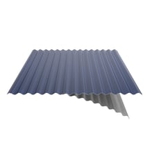 Wellblech 18/1064 | Dach | Anti-Tropf 700 g/m² | Stahl 0,50 mm | 25 µm Polyester | 5010 - Enzianblau #5