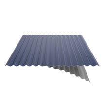 Wellblech 18/1064 | Dach | Anti-Tropf 700 g/m² | Stahl 0,50 mm | 25 µm Polyester | 5010 - Enzianblau #6