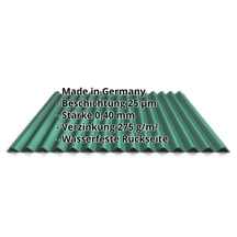 Wellblech 18/1064 | Dach | Sonderposten | Stahl 0,40 mm | 25 µm Polyester | 6020 - Chromoxidgrün #2