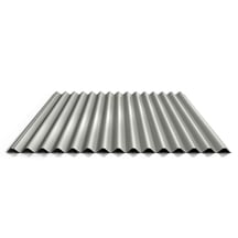 Wellblech 18/1064 | Dach | Stahl 0,63 mm | 25 µm Polyester | 9002 - Grauweiß #1