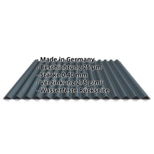 Wellblech 18/1064 | Wand | Sonderposten | Stahl 0,40 mm | 25 µm Polyester | 7016 - Anthrazitgrau #2