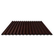 Wellblech 18/1064 | Wand | Stahl 0,75 mm | 25 µm Polyester | 8017 - Schokoladenbraun #1