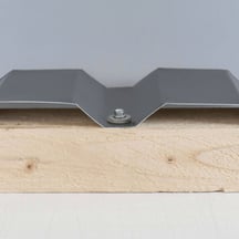 Edelstahlschrauben | Für Montage Tiefsicke auf Holzunterkonstruktion | 6,0 x 40 mm E12 | Graualuminium #7