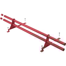 Schneefangrohr | Für Pfannenbleche Szafir | Länge 2,00 m | 3004 - Purpurrot #1