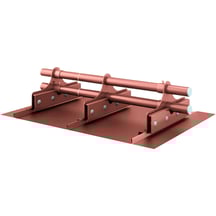 Schneefangrohr | Für Stehfalzblech PD-510-S | Länge 2,00 m | 8012 - Rotbraun #1