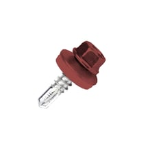 Verzinkte Schrauben | Für Montage Tiefsicke auf Stahlkonstruktion | 4,8 x 19 mm E14 | Rot #1
