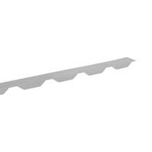 Zahnblech | Ungelocht | Profil 20/1100TR | Für auf das Blech | 9006 - Weißaluminium #2