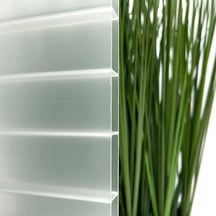 Acrylglas Stegdoppelplatte | 16 mm | Profil DUO | Sparpaket | Plattenbreite 980 mm | Opal Weiß | Breite 4,10 m | Länge 2,50 m #3