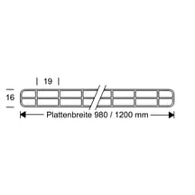 Polycarbonat Stegplatte | 16 mm | Profil DUO | Sparpaket | Plattenbreite 980 mm | Opal Weiß | Breite 4,10 m | Länge 3,00 m #10