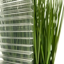 Polycarbonat Stegplatte | 16 mm | Profil DUO | Sparpaket | Plattenbreite 1200 mm | Klar | X-Struktur | Breite 3,75 m | Länge 2,00 m #3