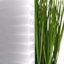 Polycarbonat Stegplatte | 25 mm | Profil Mendiger | Sparpaket | Plattenbreite 980 mm | Opal Weiß | Extra stark | Breite 9,16 m | Länge 4,00 m #4