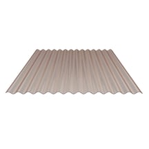 Polycarbonat Wellplatte | 76/18 | Sparpaket | 2,80 mm | Bronze | Wabenstruktur | Breite 4,97 m | Länge 3,50 m #5