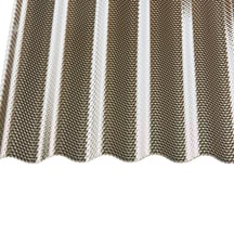 Polycarbonat Wellplatte | 76/18 | Sparpaket | 2,60 mm | Bronze | Wabenstruktur | Breite 5,95 m | Länge 5,00 m #5