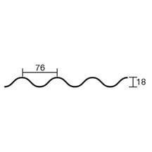 Polycarbonat Wellplatte | 76/18 | Sparpaket | 2,60 mm | Bronze | Wabenstruktur | Breite 3,01 m | Länge 2,50 m #7