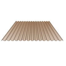 PVC Spundwandplatte | 70/18 | Sparpaket | 1,40 mm | Bronze | Breite 6,32 m | Länge 5,00 m #5