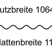 PVC Wellplatte | 76/18 | Sparpaket | 1,40 mm | Klarbläulich | Breite 3,25 m | Länge 2,00 m #9